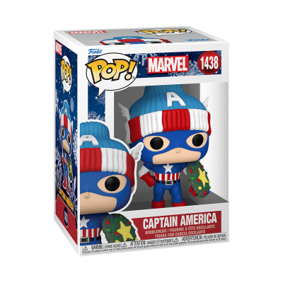 PRÉ-RESERVA - Funko POP! "Marvel - Holiday": Captain America