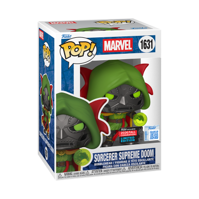 PRÉ-RESERVA - Funko POP! "Marvel": Sorcerer Supreme Doom #1631 (2026 FALL CONVENTION FUNKO EXCLUSIVE)