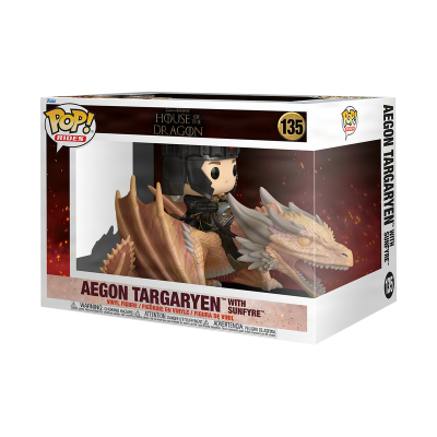 Funko  Pop!  RIDES "Game of Thrones - House of the Dragon" : Aegon Targaryen with Sunfyre