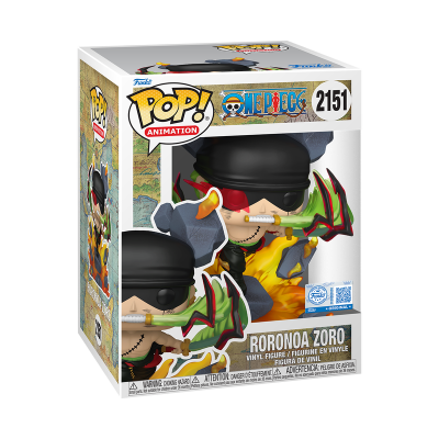 PRÉ-RESERVA/RESTOCK - Funko Pop! PREMIUM "One Piece": Roronoa Zoro (King Of Hell) #2151 SPECIAL EDITION)