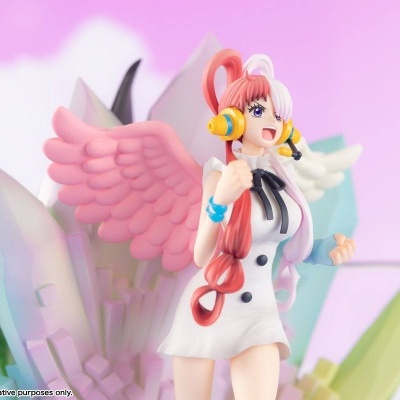 PRÉ-RESERVA - Estatueta "One Piece"  Film: Red Figuarts ZERO (Extra Battle) Shanks & Uta (24 cm)