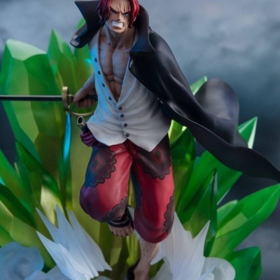 PRÉ-RESERVA - Estatueta "One Piece"  Film: Red Figuarts ZERO (Extra Battle) Shanks & Uta (24 cm)