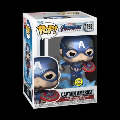 Funko POP! "Marvel - End Game": Captain America w/Broken Shield & Mjölnir