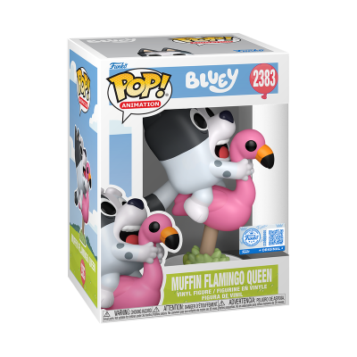 PRÉ-RESERVA - Funko Pop!  ANIMATION "Bluey": Muffin Flamingo Queen #2383 (SPECIAL EDITION)