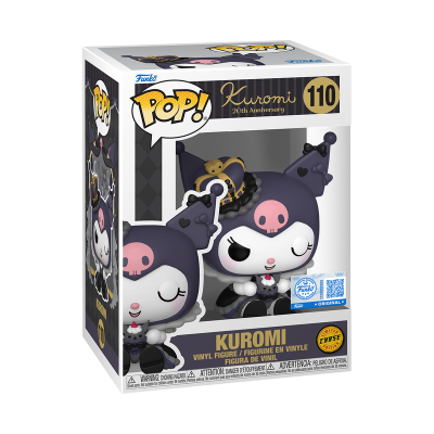 PRÉ-RESERVA - Funko Pop!  "Kuromi": BUNDLE Kuromi (Royal Outfit) (20th Anniversary) #110 (SPECIAL EDITION) + CHASE