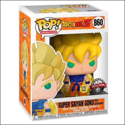PRÉ-RESERVA - Funko POP! Animation "Dragon Ball Z": Super Saiyan Goku (First Appearance) GITD #860 (Exclusive)