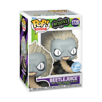 PRÉ-RESERVA - Funko POP! Movies "Beetlejuice": Beetlejuice (Snake) #1728 (SPECIAL EDITION)