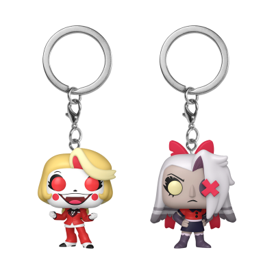 PRÉ-RESERVA - Funko POCKET POP!  KEYCHAIN "Hazbin Hotel": Charlie & Vaggie 2  PACK (SPECIAL EDITION)