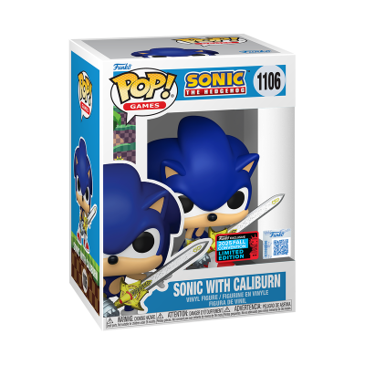 Funko POP! GAMES "Sonic The Hedgehog": Sonic with Caliburn #1106 (NYCC 2025 EXCLUSIVE)