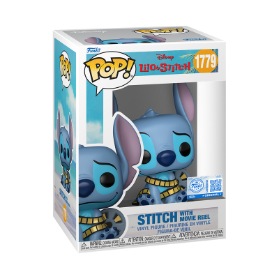 PRÉ-RESERVA - Funko POP!  "Lilo & Stitch": Stitch with Movie Reel #1779 (SPECIAL EDITION)