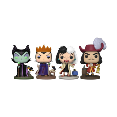 PRÉ-RESERVA - Funko Pop! Disney: 4-Pack Disney Villains (GITD)