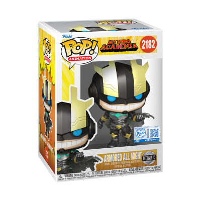 PRÉ-RESERVA - Funko POP! ANIMATION "My Hero Academia": Armored All Might (Metallic) #2182 (SPECIAL EDITION)