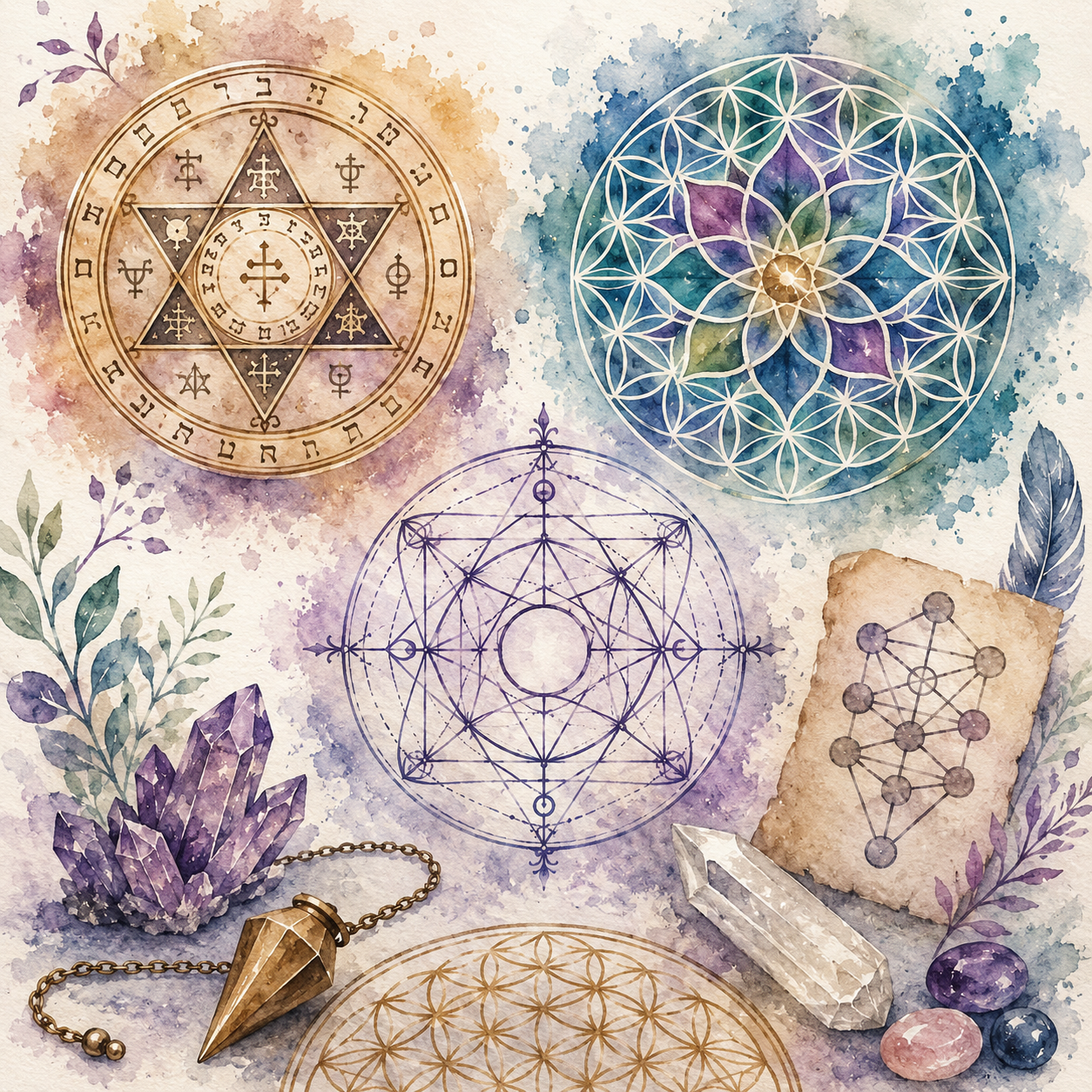 Pantáculos, Mandalas e Gráficos Radiestésicos: quais são as diferenças? Pantáculos, Mandalas e Gráficos Radiestésicos: quais são as diferenças?