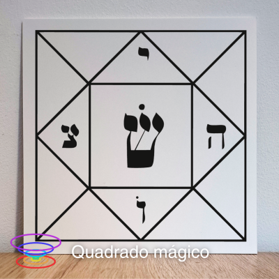 Quadrado mágico - Gráfico radiestésico de PEAD 21x21cm