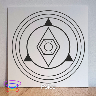 Psico - Gráfico radiestésico de PEAD 21x21cm