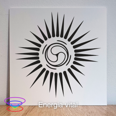 Energia vital - Gráfico radiestésico de PEAD 21x21cm