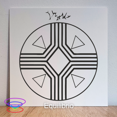 Equilíbrio - Gráfico radiestésico de PEAD 21x21cm