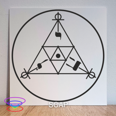 SCAP - Gráfico radiestésico de PEAD 21x21cm