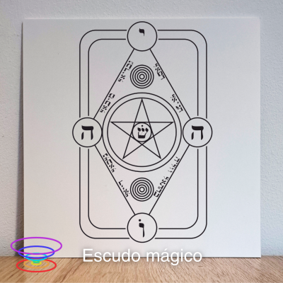 Escudo mágico - Gráfico radiestésico de PEAD 21x21cm