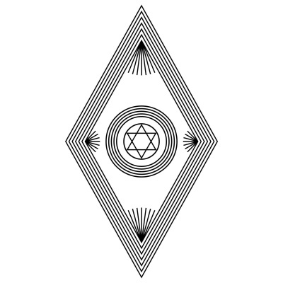 Justiça Divina - gráfico radiestésico de cartolina plastificada