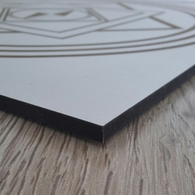 Desembaraçador material - Gráfico radiestésico de MDF 20x20cm gravado a laser