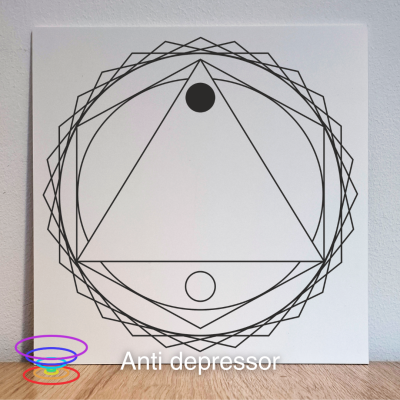Anti Depressor - Gráfico radiestésico de PEAD 21x21cm