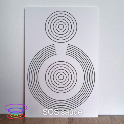 SOS saúde - Gráfico radiestésico de PEAD 20x30cm