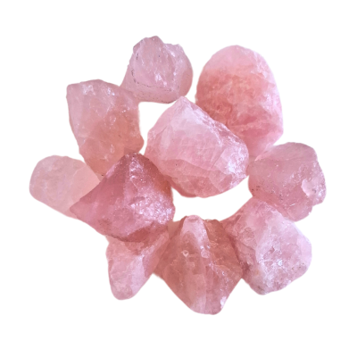 Quartzo rosa bruto grande