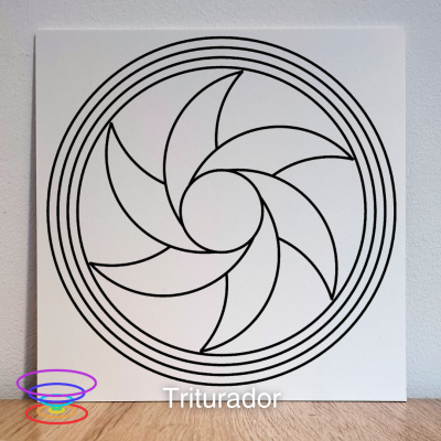 Triturador -  Gráfico radiestésico de PEAD 21x21cm