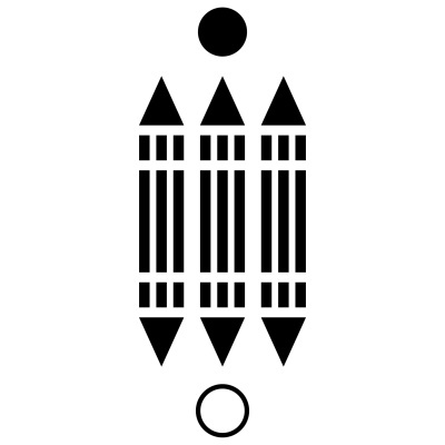 Luxor - gráfico radiestésico de cartolina plastificada