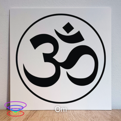 Om - Gráfico radiestésico de PEAD 21x21cm