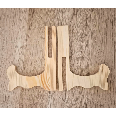 Suporte para gráfico em madeira