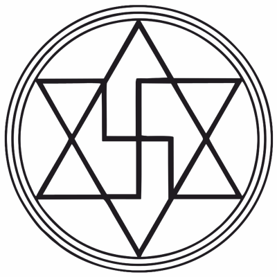 Anti Magia - gráfico radiestésico de cartolina plastificada