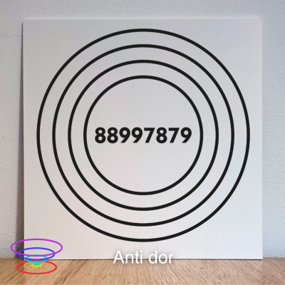 Anti dor - 5mm - Gráfico radiestésico de PEAD