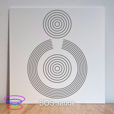 SOS saúde - Gráfico radiestésico de PEAD 21x21cm