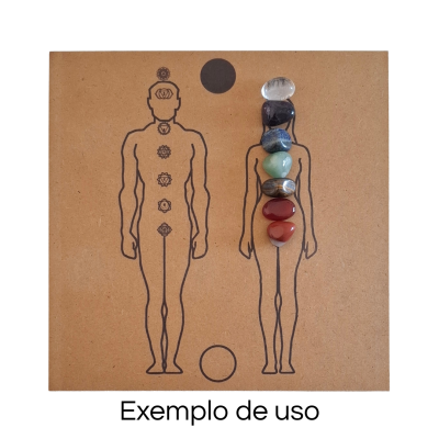 Kit de cristais rolados 7 chakras P