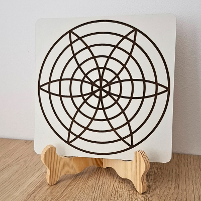 Suporte para gráfico em madeira