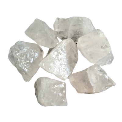 Quartzo leitoso bruto grande