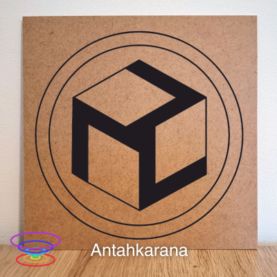 Antahkarana - Gráfico radiestésico de MDF cru 23x23cm