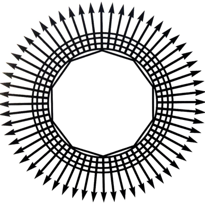 Desimpregnador - gráfico radiestésico de cartolina plastificada