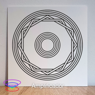 Amplificador - Gráfico radiestésico de PEAD 21x21cm