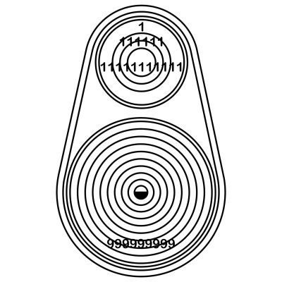 Relax do sono - gráfico radiestésico de cartolina plastificada