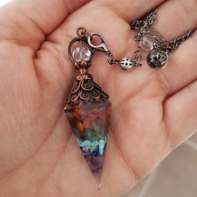 Pêndulo 7 chakras para radiestesia