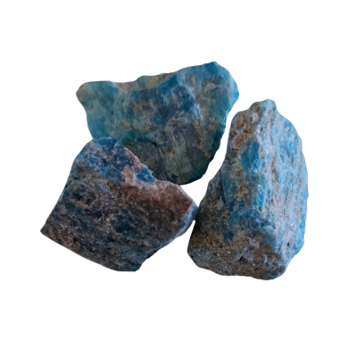 Apatita azul bruta grande