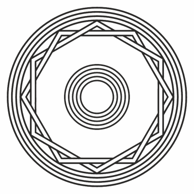 Amplificador - gráfico radiestésico de cartolina plastificada