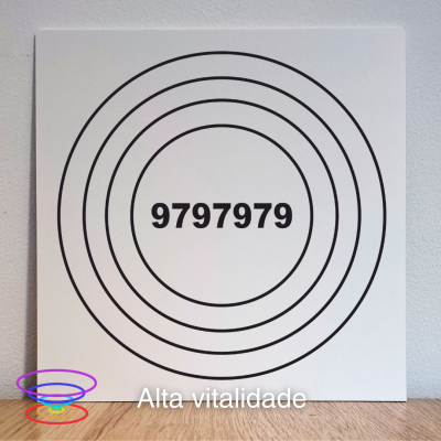 Alta vitalidade - 5mm - Gráfico radiestésico de PEAD