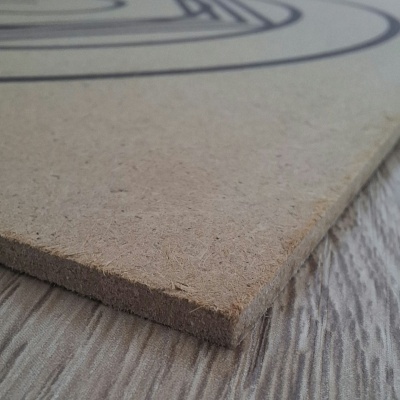 Pantáculo Monograma de Cristo - Gráfico radiestésico de MDF cru 23x23cm