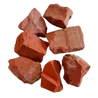 Jaspe vermelho bruto médio