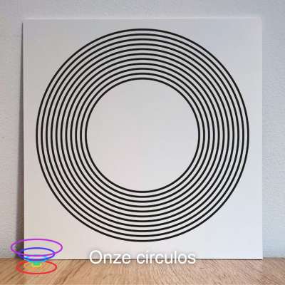 Onze círculos - Gráfico radiestésico de PEAD 21x21cm