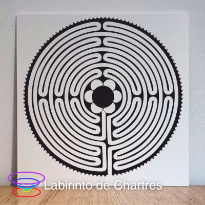Labirinto de Chartres - Gráfico radiestésico de PEAD 21x21cm